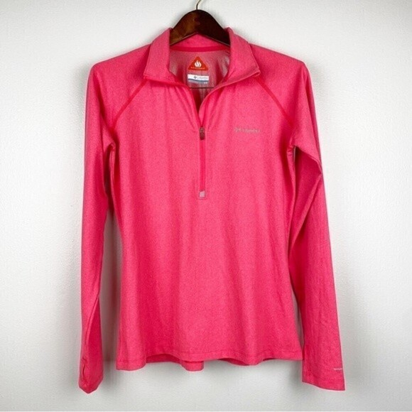 Columbia Pink Trail Summit Half Zip Pullover Jacket Size M - Picture 1 of 8